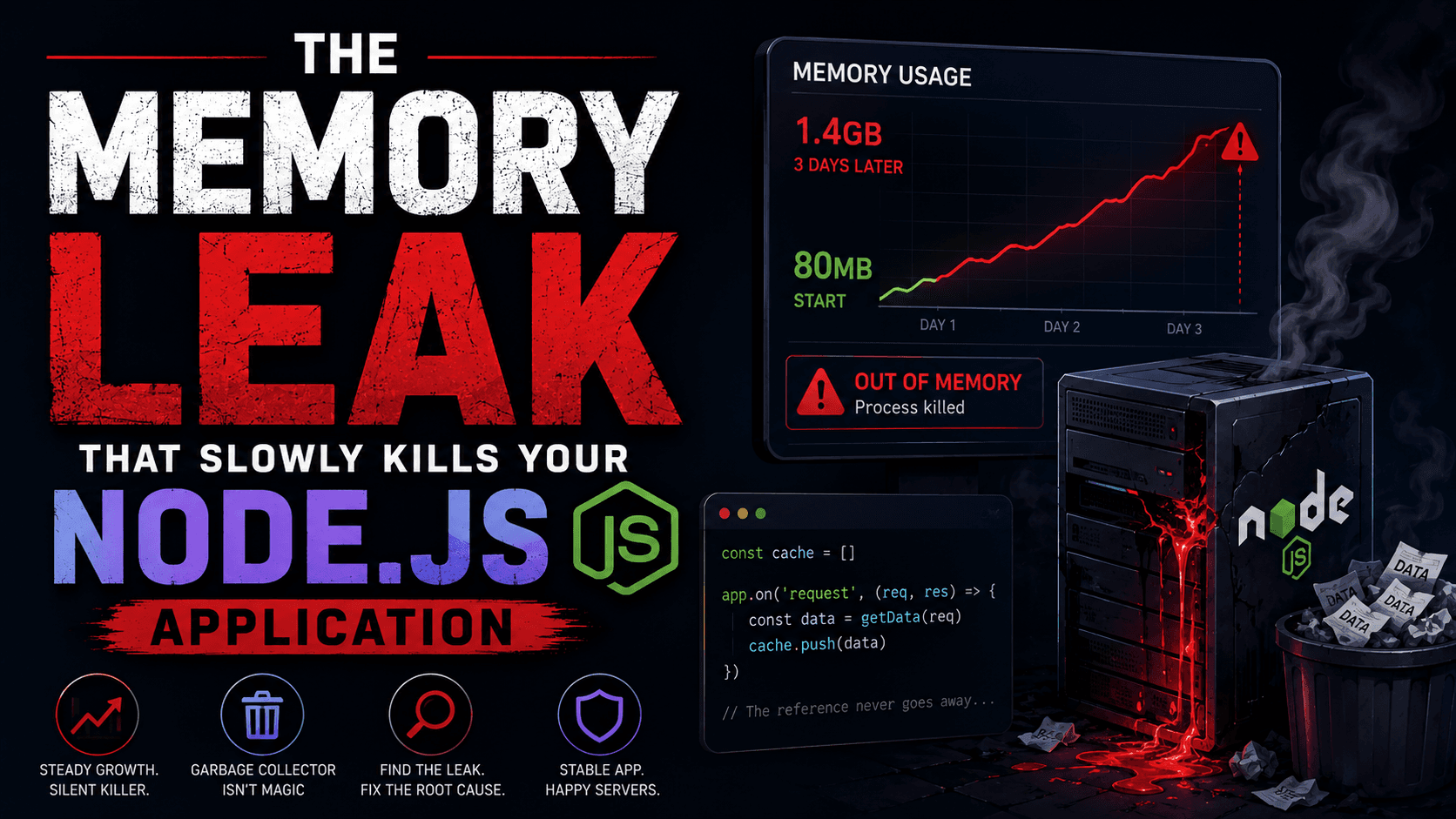 The Memory Leak That Slowly Kills Your Node.js Application